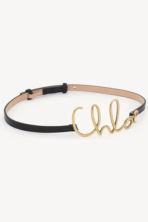 Chloé The Chloé Iconic small belt Size S 100% Calf-skin leather