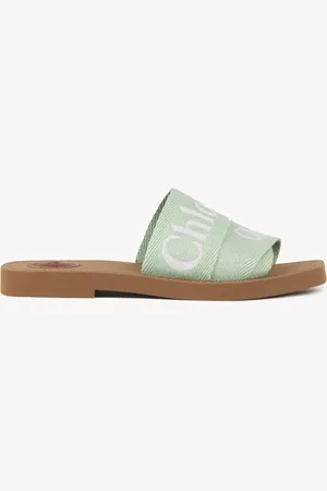 Chloé Woody mule Size 10 90% Linen, 10% Polyester