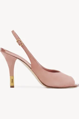 Chloé Heeled Flower Sandal Size 6 100% Goatskin