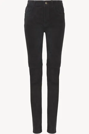 Chloé Skinny pants in stretch suede Size 6 100% Lambskin