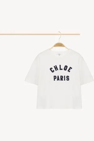 Chloé Logo T-shirt Size 4 100% Cotton