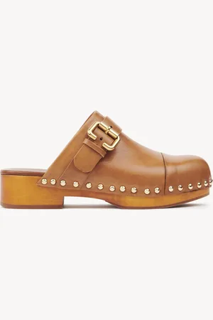 Chloé Jeannette clog Size 9 100% Calf-skin leather, Tilia Europaea, farmed, COO Slovenia