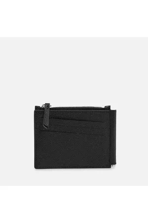 Maison Margiela Men Wallets - Textured-Leather Bifold Wallet with Money Clip