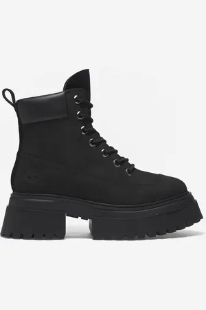 Timberland Sky Nubuck Leather Platform Boots - UK 4