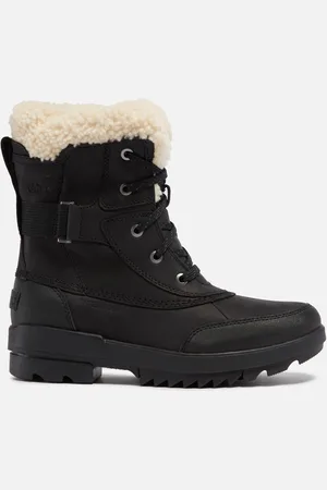 sorel Torino Ii Parc Shearling, Rubber and Leather Boots - UK 3