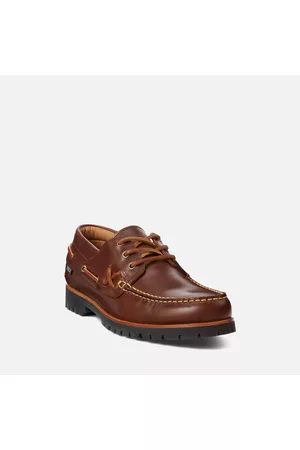 Ralph Lauren Men Flat Shoes - Men's Leather Boat Shoes