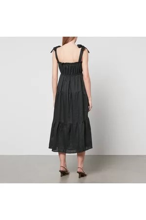 FAITHFULL THE BRAND Women Midi Dresses - Bellamy Linen Midi Dress
