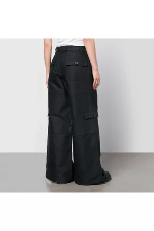 Marc Jacobs Women Cargo Pants - Cotton-Canvas Wide-Leg Cargo Trousers
