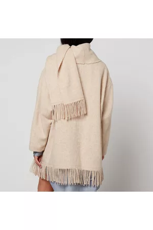 Isabel Marant Women Coats - Marant Etoile Faty Wool-Knit Blend Coat