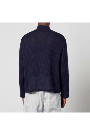 OUR LEGACY Men Turtleneck Sweaters - Shrunken Linen-Blend Turtleneck Jumper