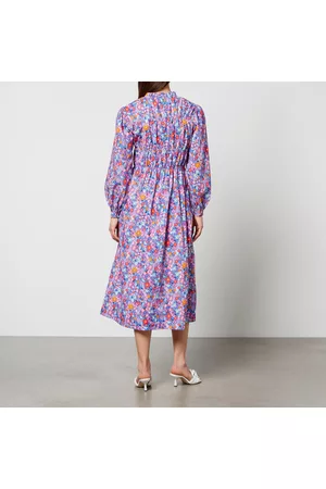 OLIVIA RUBIN Women Printed Dresses - Tammy Floral-Print Cotton Midi Dress