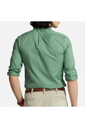 Ralph Lauren Men Long Sleeved Shirts - Long Sleeved Cotton-Twill Shirt