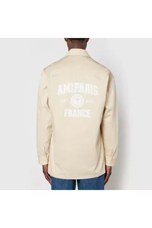 Ami Men Casual Shirts - Paris Cotton-Twill Overshirt