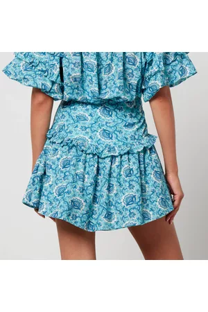 Rhode Women Printed Skirts - Namik Printed Cotton-Blend Mini Skirt