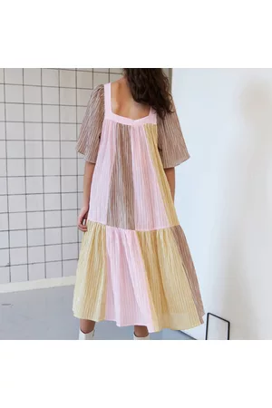 Stella Nova Women Midi Dresses - Yvette Seersucker Midi Dress