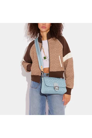 Coach Women Shoulder Bags - Washed Denim and Leather Soft Tabby Shoulder Bag
