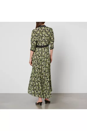 RIXO London Women Printed & Patterned Dresses - Amina Floral-Print Crepe de Chine Dress