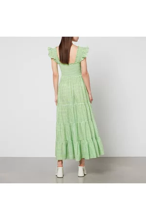 RIXO London Women Midi Dresses - Kendall Gingham Cotton Midi Dress