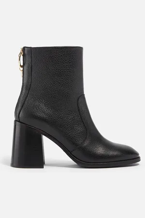 See by Chloé Aryel Leather Heeled Boots - UK 3