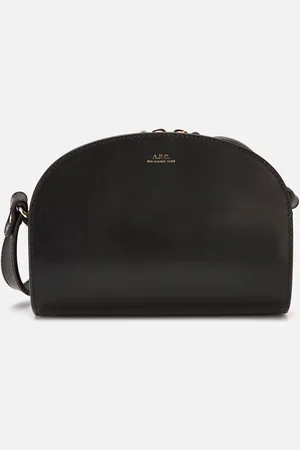 A.P.C. Clutch Demi-Lune Leather Bag