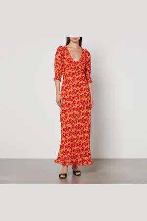 RIXO London Sathya Floral-Print Georgette Dress - XS/UK 8