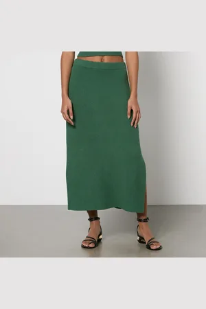By Malene Birger Kyara Ribbed-Knit Maxi Skirt - M
