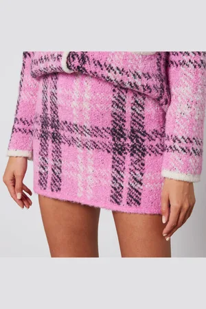 KITRI Susan Boucle Knit Mini Skirt - M