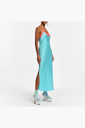 Essentiel Antwerp Feist Lace-Trimmed Satin Dress - UK 16