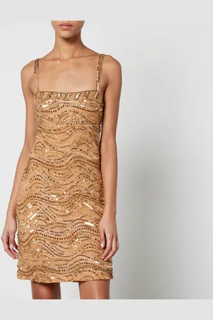 RIXO London Leo 2 Embellished Georgette Mini Dress - UK 6