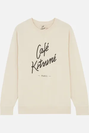 Café Kitsuné Logo-Printed Cotton-Jersey Sweatshirt - M