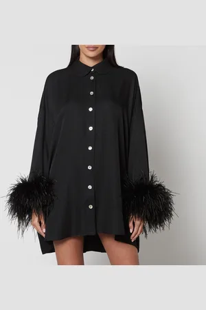 Sleeper Pastelle Oversized Jacquard Shirt Dress - XXS-XS