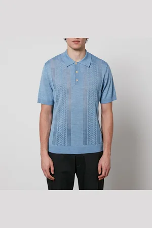 NN.07 Thor Wool-Blend Polo Shirt - L