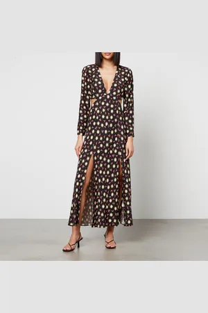 RIXO London Zora Floral-Print Crepe Midi Dress - UK 6