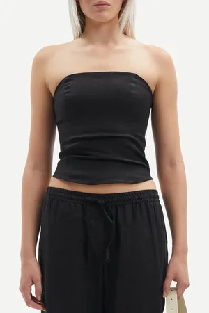 Samsøe Samsøe Saelynn Linen Bandeau Top - M
