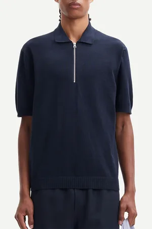 Samsøe Samsøe Conal Organic Cotton and Wool-Blend Polo Shirt - S