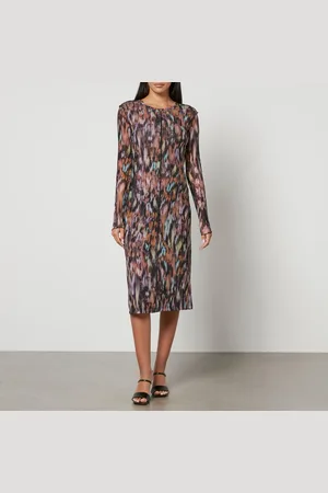 Paul Smith Printed Mesh Midi Dress - L