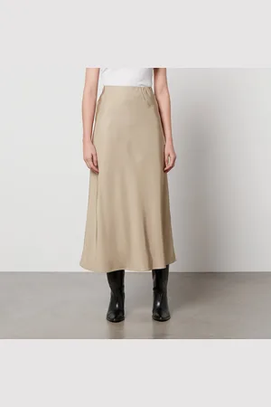 By Malene Birger Boshan Satin-Twill Midi Skirt - DK 40/UK 12