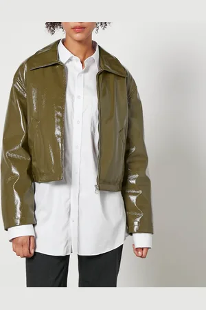 Jakke Naomi Cropped Padded Faux Leather Jacket - XS