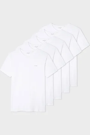 Paul Smith Loungewear Five-Pack Organic Cotton-Jersey T-Shirts - M