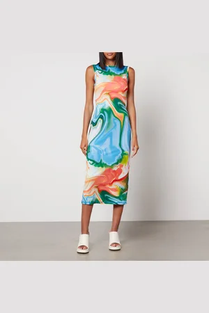 STINE GOYA Danya Printed Stretch-Jersey Midi Dress - XL/XXL