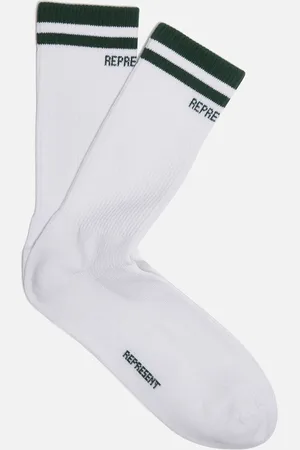 Represent Logo-Jacquard Cotton-Blend Socks