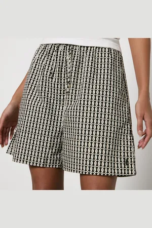 By Malene Birger Siona Organic Cotton Monogram Shorts - DK 34/UK 6