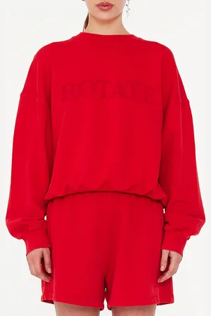 ROTATE Relaxed Cotton-Jersey Sweatshirt - L