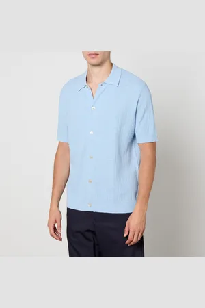 NN.07 Nolan Cotton Knit Polo Shirt - S