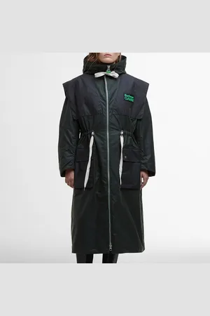 BARBOUR X GANNI Waxed Cotton Parka - UK 12