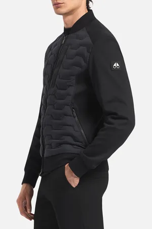 Moose Knuckles Granite Nylon Bomber Jacket - M