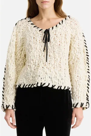 By Malene Birger Milea Crocheted Wool-Blend Jumper - L