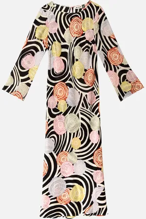 RIXO London Alondra Patterned Silk Crepe De Chine Dress - 6