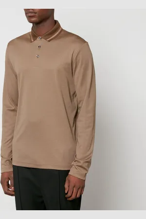 HUGO BOSS Pleins 23 Cotton-Blend Jacquard Polo Shirt - S