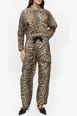 Ganni Duchesse Nylon Cargo Trousers - UK 8